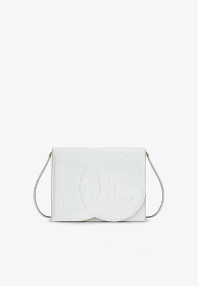 DOLCE & GABBANA DG LOGO CALF LEATHER CROSSBODY BAG