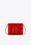 Dolce & Gabbana Dg Logo Patent Leather Crossbody Bag In Red
