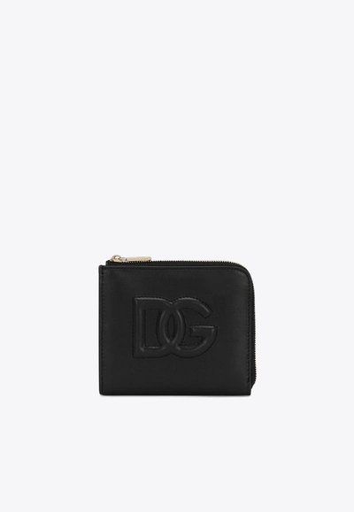 DOLCE & GABBANA DG LOGO ZIP CARDHOLDER