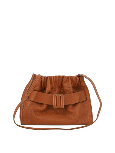 Boyy "square Scrunchy Soft" Crossbody Bag In Brown