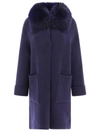 Giovi Gorgeous Wool And Cashmere Jacket For Women In Blue