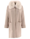 Giovi Wool And Cashmere Coat Coats Beige In Beige