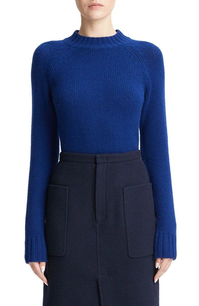 Vince Brushed Recycled Wool-blend Pencil Skirt In Deep Caspian