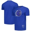 MITCHELL & NESS UNISEX MITCHELL & NESS  BLUE ORLANDO MAGIC HARDWOOD CLASSICS MVP THROWBACK LOGO T-SHIRT