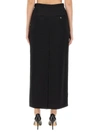 Lanvin Crepe Pencil Skirt In Black
