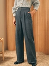 Faherty Dream Flannel Trouser Pants In Mountain Charcoal