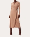 Diane Von Furstenberg Astrid Wrap Dress In Neutrals
