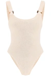 Hunza G Full-body Domino Swimsuit In Beige