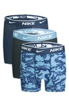 NIKE KIDS' ASSORTED 3-PACK STRETCH COTTON BOXER BRIEFS