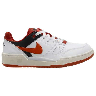 Nike Men's Full Force Low Casual Shoes In White/red