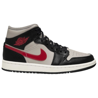 Jordan Womens  Aj 1 Mid In Gym Red/grey/black