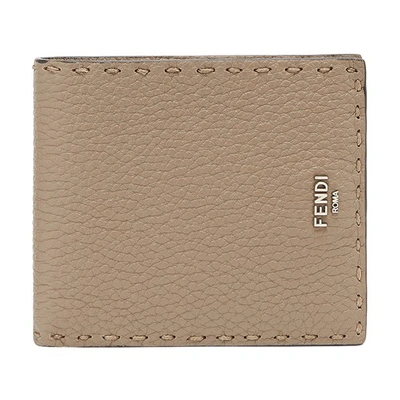 Fendi Selleria Wallet In Beige