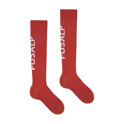 Fusalp Sock Pop Socks In Terracotta_neige