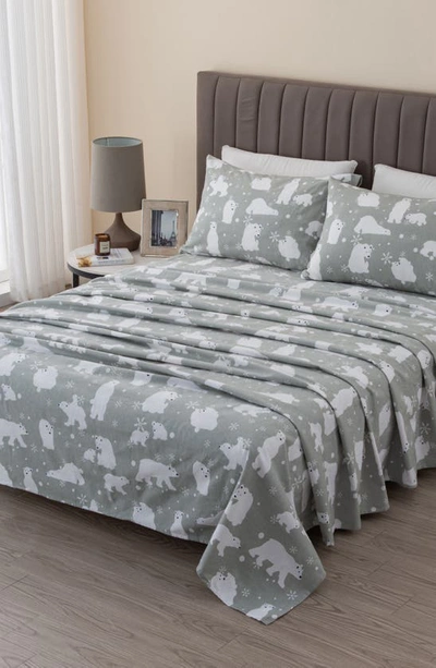 Woven & Weft Holiday Print Turkish Cotton Sheet Set In Holiday Time