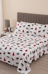 Woven & Weft Turkish Cotton Lodge Sheet Set In Checkered Moose