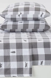 Woven & Weft Turkish Cotton Lodge Sheet Set In Buffalo Check Lodge