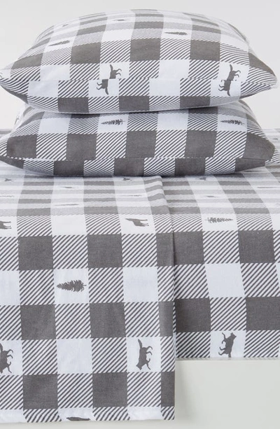 Woven & Weft Turkish Cotton Lodge Sheet Set In Buffalo Check Lodge