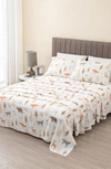 Woven & Weft Turkish Cotton Flannel Sheet Set In Roaming Animals