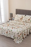 Woven & Weft Turkish Cotton Flannel Sheet Set In Wildlife