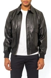 PINO BY PINOPORTE PINO BY PINOPORTE LEATHER BOMBER JACKET