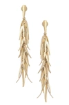 Rivka Friedman 18k Gold Plated Textured Drop Earrings In 18k Gold Clad