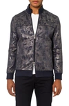 PINO BY PINOPORTE ROBERTO METALLIC CAMO TRACK JACKET