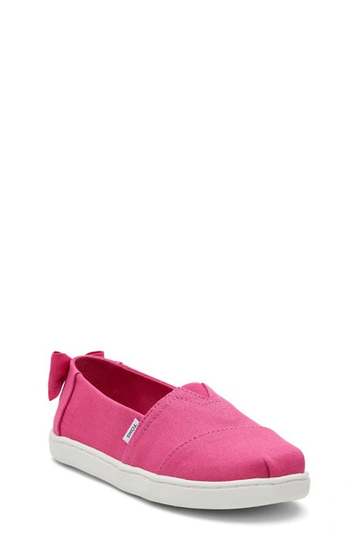 Toms Kids' Alpargata Slip-on Sneaker In Dark Pink