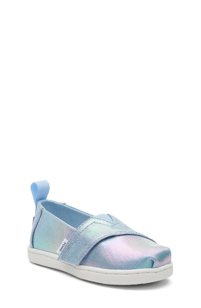 Toms Kids' Alpargata Slip-on Sneaker In Blue Multi-color