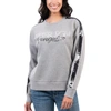 G-III 4HER BY CARL BANKS G-III 4HER BY CARL BANKS GRAY PITTSBURGH PENGUINS PENALTY BOX PULLOVER SWEATSHIRT