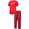 PROFILE PROFILE RED GEORGIA BULLDOGS BIG & TALL 2-PACK T-SHIRT & FLANNEL PANTS SET