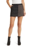 Rails Prim Mixed Print Miniskirt In Pinstripe Plaid Mix