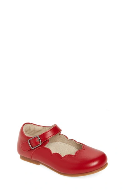 L'amour Kids' Sonia Mary Jane Flat In Red
