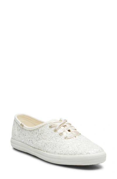 Keds Champion Glitter Trainer In Cream