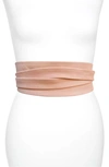 Ada Classic Wrap Belt In Meringue