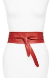 Ada Classic Wrap Belt In Upsdell Red