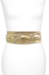 Ada Classic Wrap Belt In Gold