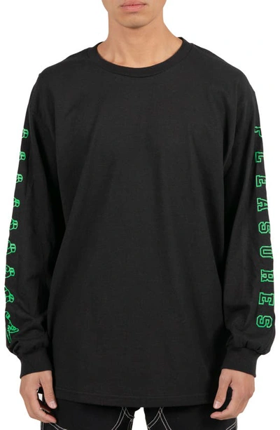 Pleasures Sign Long Sleeve T-shirt In Black