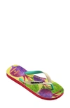 Havaianas X Farm Rio Flip Flop In Red