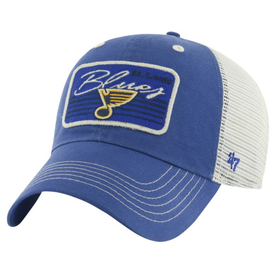 47 '  Blue St. Louis Blues Five Point Patch Clean Up Adjustable Hat