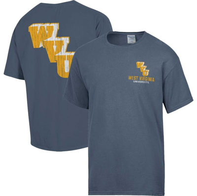 Comfort Wash Steel West Virginia Mountaineers Vintage Logo T-shirt