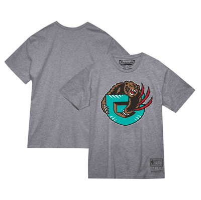 Mitchell & Ness Unisex   Gray Vancouver Grizzlies Hardwood Classics Mvp Throwback Logo T-shirt