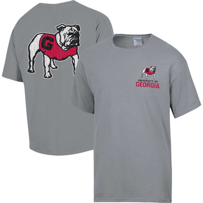 Comfort Wash Graphite Georgia Bulldogs Vintage Logo T-shirt