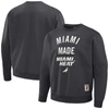 STAPLE NBA X STAPLE ANTHRACITE MIAMI HEAT PLUSH PULLOVER SWEATSHIRT