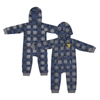 Colosseum Infant   Navy West Virginia Mountaineers Full-zip Plaid Hoodie Long Sleeve Jumper In Navy