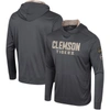 COLOSSEUM COLOSSEUM CHARCOAL CLEMSON TIGERS OHT MILITARY APPRECIATION LONG SLEEVE HOODIE T-SHIRT