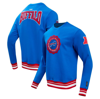 PRO STANDARD PRO STANDARD ROYAL BUFFALO BILLS CREST EMBLEM PULLOVER SWEATSHIRT