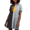 Starter Women's  Black, Gray San Diego Padres Ace Tie-dye Sneaker Dress In Black