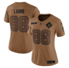 Nike Ceedee Lamb Dallas Cowboys Salute To Service  Women's Dri-fit Nfl Limited Jersey In Brown
