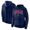 Fanatics Branded Heather Navy New Orleans Pelicans Foul Trouble Snow Wash Raglan Pullover Hoodie In Heather Navy