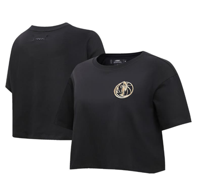 Pro Standard Black Dallas Mavericks Holiday Glam Boxy T-shirt